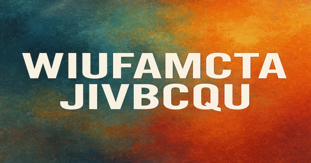 wiufamcta jivbcqu