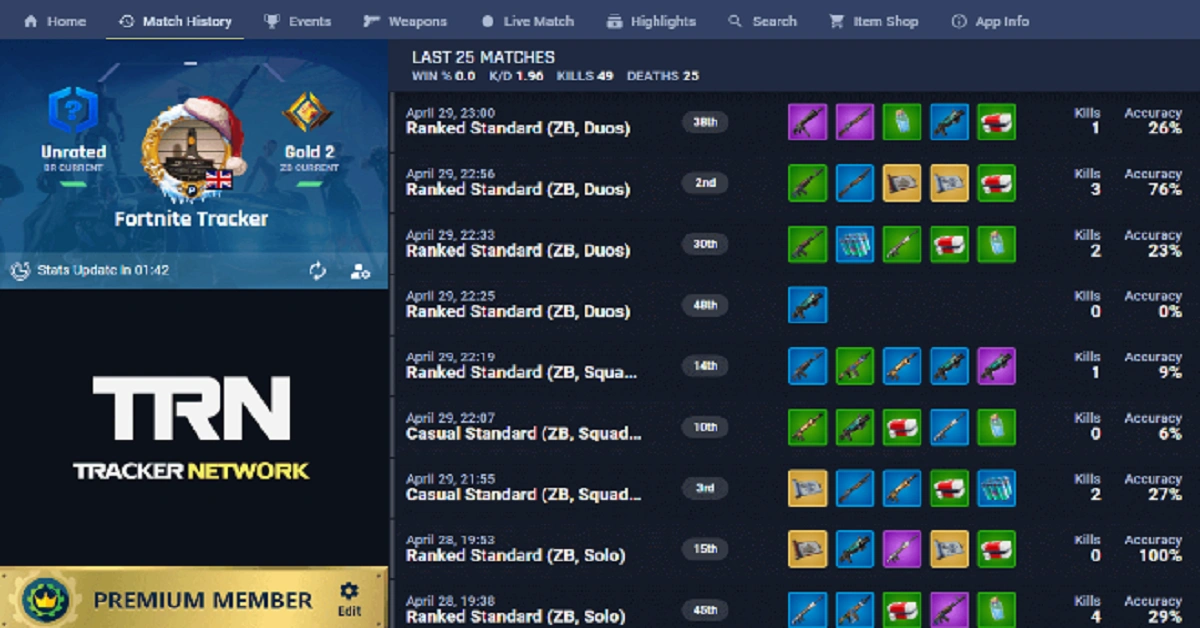 fortnite tracker